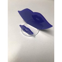 Business Card Holder - Blue Acrylic