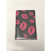 Business Card Holder - Pink Lips