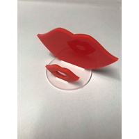 Business Card Holder - Red Acrylic