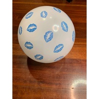 Balloons - White with Blue Lips