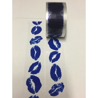 BLUE Lips Print Packaging Tape 