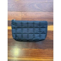 Quilted Make up Bag BLACK