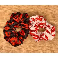 Lip Print Scrunchies