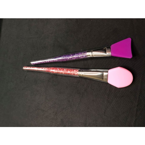 2pc Silicone Mask Brushes -PURPLE/PINK SET