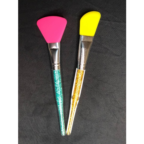 2pc Silicone Mask Brushes -TEAL/GOLD SET