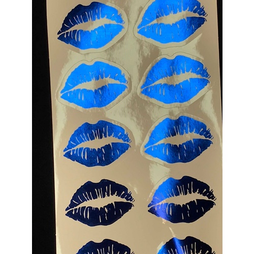 Blue Lip Sticker Pack (200)